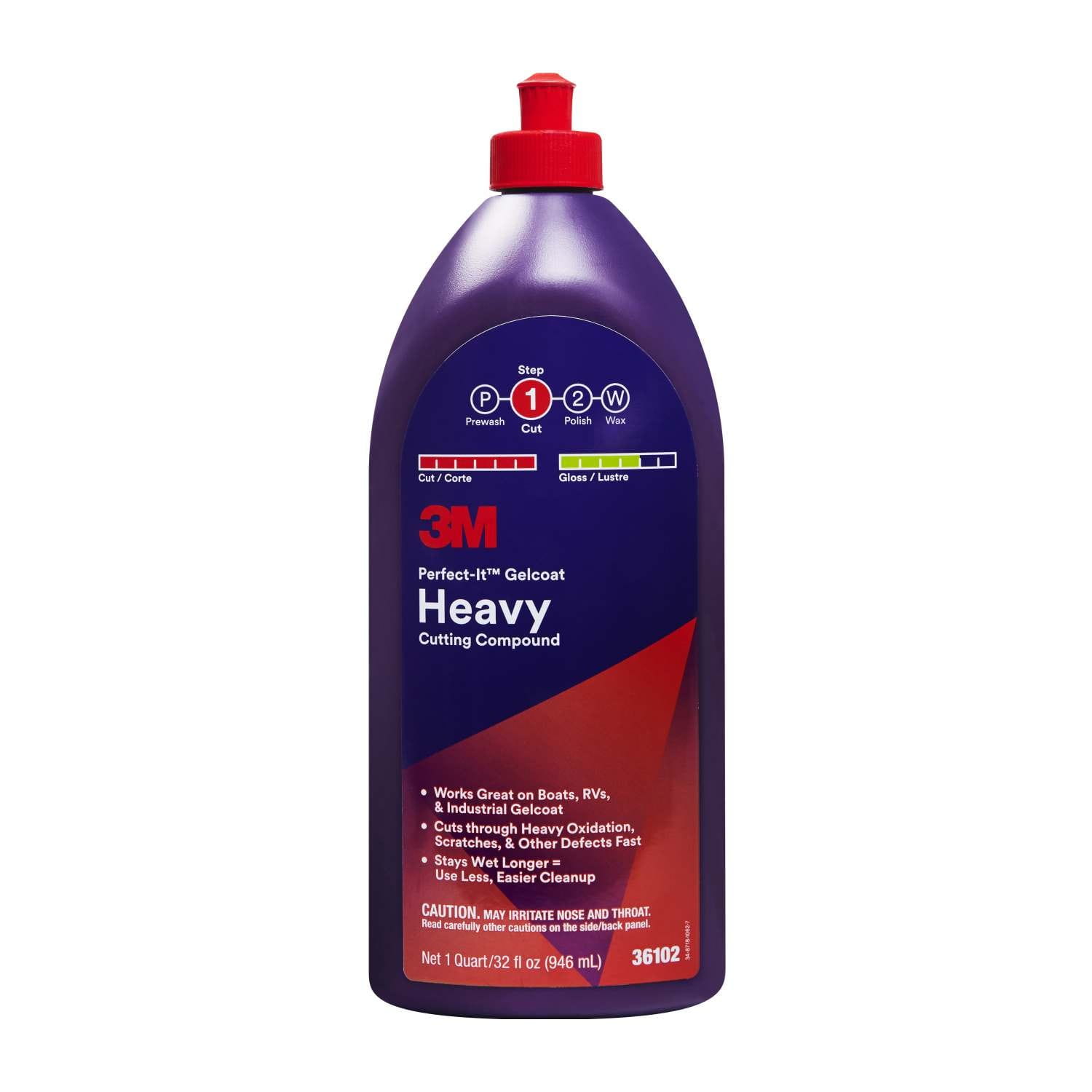 3M Perfect-It™ Gelcoat Heavy Cutting Compound, Quart