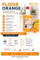 FLOOR ORANGE 1L Płyn do Mycia Podłóg z Alkoholem Koncentrat Pomarańczowy Zapach