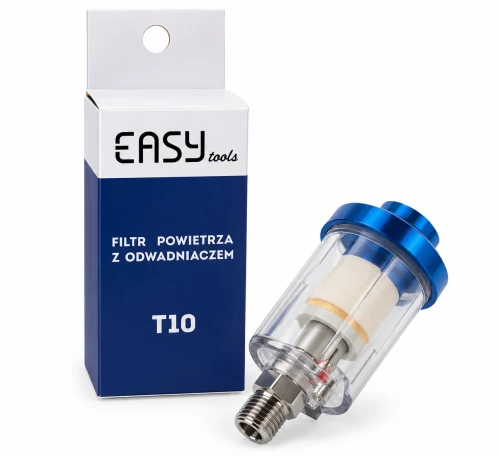 EASYtools Filtr Powietrza z Odwadniaczem 1/4" Pod Pistolet Lakierniczy – Separator Wody i Oleju