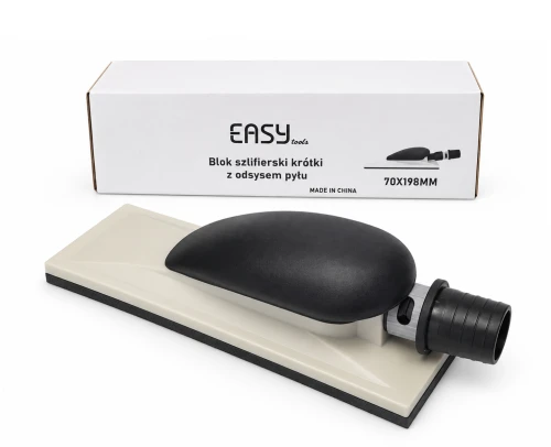 EASYtools Hebel blok szlifierski krótki 70x198 mm z odsysaniem pyłu