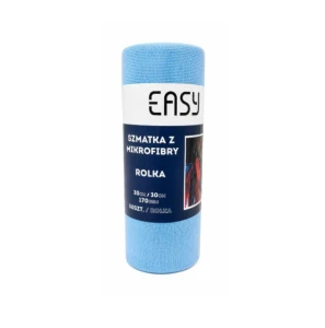 Ściereczki z mikrofibry EASY w rolce 30 × 30 cm, 50 szt., 170 GSM – do czyszczenia i polerowania