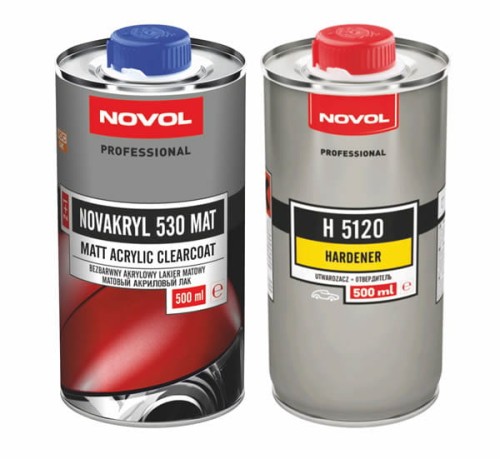 Lakier bezbarwny MATOWY Novol Novakryl 530 MAT - [1+0,5] L