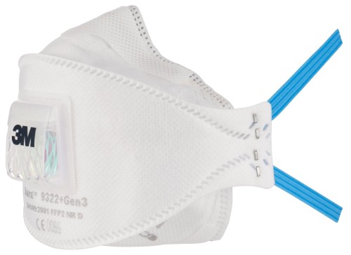 Półmaska filtrująca z zaworkiem 3M serii 9322+ FFP2