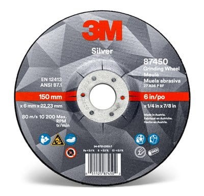 Tarcza do szlifowania 3M 51747 Silver T27 - 115 mm x 7 mm x 22,23 mm