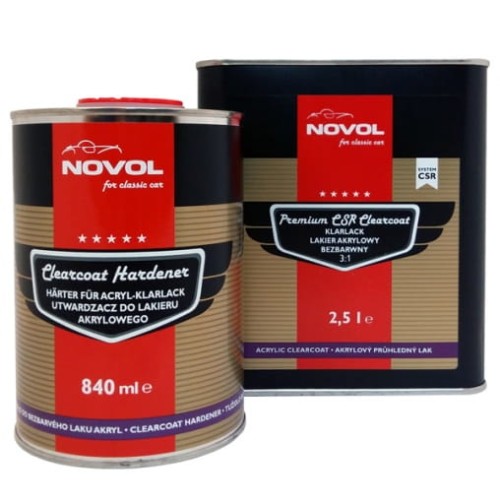 Lakier akrylowy bezbarwny NOVOL for Classic Car ACRYLIC CLEARCOAT 3:1 - [2,5+0,84] L