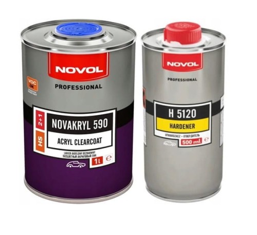 Lakier bezbarwny HS NOVOL NOVAKRYL 590 - [1+0,5] L