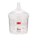 3M | Zestaw PPS 16152 Typ V Kubki wentylowane i pokrywy Midi | 200 µ | 400 ML