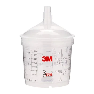 3M | Zestaw PPS 16152 Typ V Kubki wentylowane i pokrywy Midi | 200 µ | 400 ML