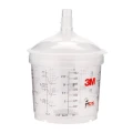 3M | Zestaw PPS 16152 Typ V Kubki wentylowane i pokrywy Midi | 200 µ | 400 ML