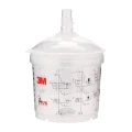 3M | Zestaw PPS 16152 Typ V Kubki wentylowane i pokrywy Midi | 200 µ | 400 ML