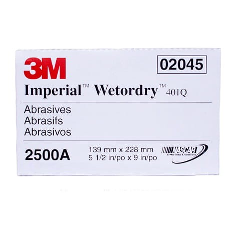 Arkusz ścierny wodoodporny 3M 20445 401Q Micro Fine "Magic" P2500
Paper Micro Fine