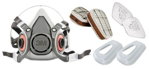 Półmaska lakiernicza 3M 6300 A2P2 rozmiar L kompletna z filtrami