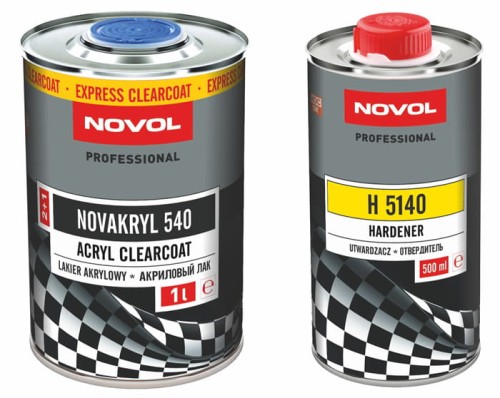 Lakier bezbarwny NOVOL NOVAKRYL 540 EXPRESS - [1+0,5] L - kpl