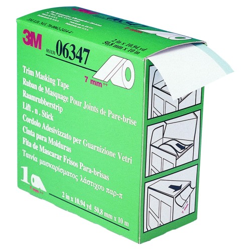 Taśma maskująca do szyb wklejanych 3M 06347 - 7mm, 50 mm x 10 m
3M 06347 Trim Masking Tape